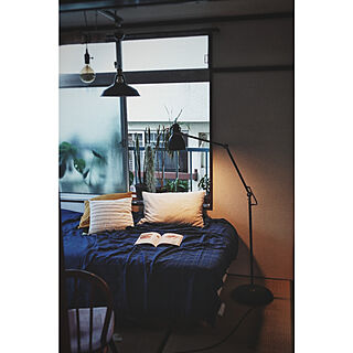 ベッド周り/和室/寝室/IKEA/男前...などのインテリア実例 - 2020-05-04 18:23:02