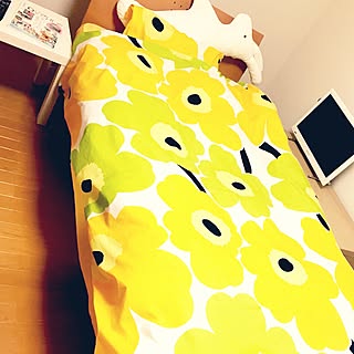 ベッド周り/北欧/marimekko/ウニッコ/マリメッコデュペカバー...などのインテリア実例 - 2015-10-05 19:37:34