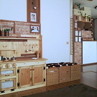 ホワイトボード/WOODPRO/おままごとキッチン/ままごとキッチン/子供の写真...などのインテリア実例 - 2016-03-23 09:00:31