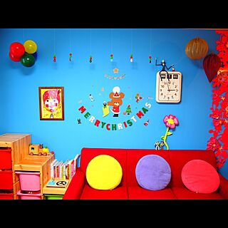 リビング/クリスマス/クラフト壁面飾り/くまのジャッキーのインテリア実例 - 2015-02-10 23:13:02