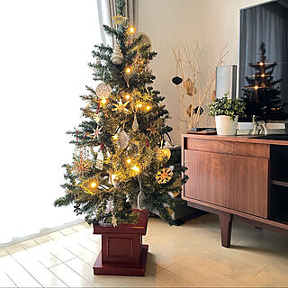 クリスマスツリー120cm/IKEA クリスマスオーナメント/クリスマス/リビングのインテリア実例 - 2022-11-23 15:48:14