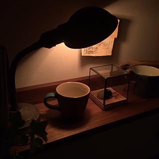 机/一人暮らし/植物/夜/賃貸...などのインテリア実例 - 2015-11-18 22:18:15