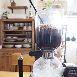 コーヒーサイフォン/古いおうち。/ブログも見てね♡/築43年/中古住宅リノベーション...などのインテリア実例 - 2019-04-14 18:46:57