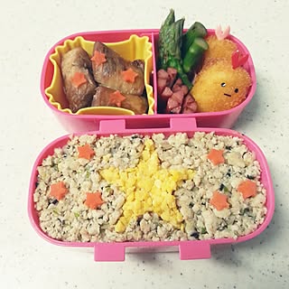 キッチン/お弁当/娘のお弁当♪/すみっこぐらし/そぼろ弁当のインテリア実例 - 2017-03-22 08:13:19