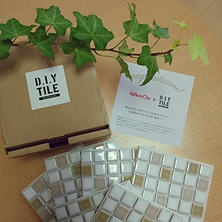 机/DIY-tile/タイルシート/モザイクタイル/サンプリング...などのインテリア実例 - 2016-03-04 19:10:37