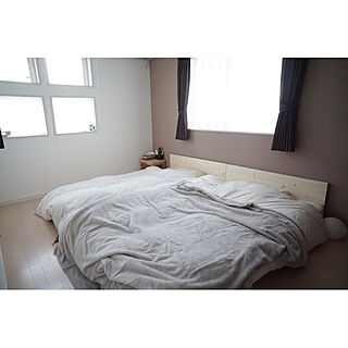 寝室ベッド/北欧ナチュラル/すっきり暮らす/シンプルな暮らし/DIY...などのインテリア実例 - 2020-12-02 22:00:35