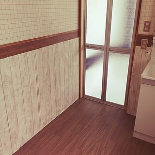 バス/トイレ/古い賃貸 洗面所 DIY完了！！/DIYのインテリア実例 - 2016-05-25 10:43:11