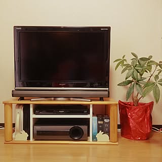 机/セリア/TV台/TV台DIY/自作...などのインテリア実例 - 2017-04-09 17:18:14