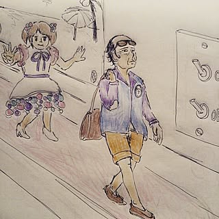 ちっちゃいおじさん/お絵かき/イラスト/落書き/おしゃれのインテリア実例 - 2015-04-27 16:02:38