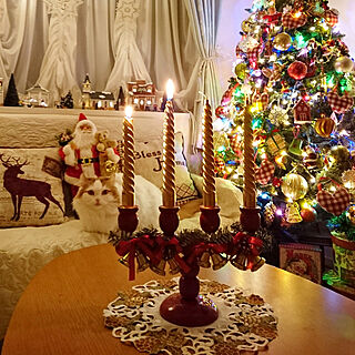 クリスマス/クリスマスツリー/ライトアップ/アドベントキャンドル/メルヘンカントリー...などのインテリア実例 - 2020-12-06 21:14:24