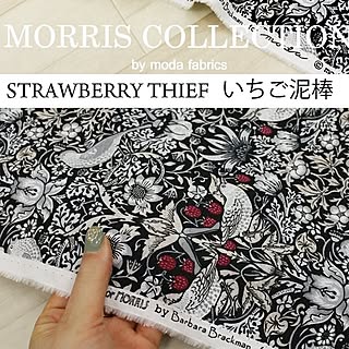 strawberry thief/いちご泥棒/裁縫/DIY/布生地...などのインテリア実例 - 2023-11-30 12:43:13