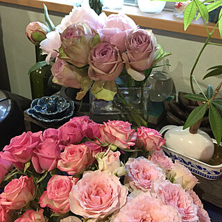 バラ/ピンク/お花に癒される/お花のある生活/お花が好き...などのインテリア実例 - 2020-04-29 01:36:01