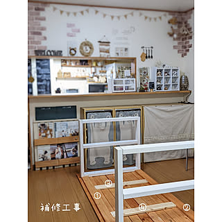 部屋全体/kaoriちゃんありがとう♪/DIY初心者/卓球台兼ダイニングテーブル/補強しました！...などのインテリア実例 - 2021-12-09 12:42:47