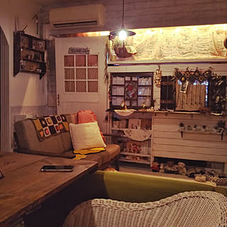 部屋全体/模様替え/モチーフ編み♡/インスタnon.103.non/円座編みました...などのインテリア実例 - 2018-07-22 21:26:36