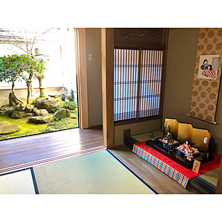 和モダン 掛け軸のおしゃれなインテリア・部屋・家具の実例