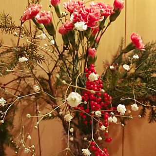 玄関/入り口/お正月のお花のインテリア実例 - 2017-01-09 21:57:51