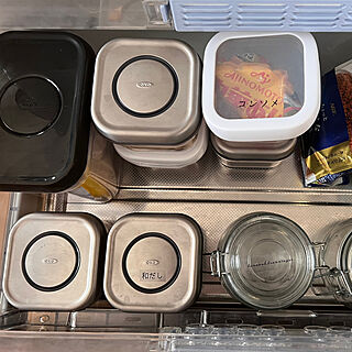 OXOポップコンテナ/大型冷蔵庫/食材収納/食材ストック/キッチンのインテリア実例 - 2023-05-08 12:21:54