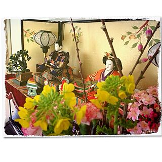 雛人形/ひな祭り/花＊/ピアノの上/春の訪れのインテリア実例 - 2014-03-03 07:23:50