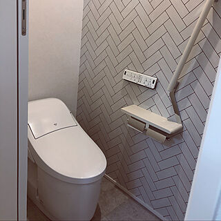 トイレインテリア/トイレの壁/モノトーンインテリア/バス/トイレのインテリア実例 - 2021-04-21 08:06:26