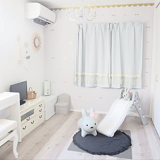 子供部屋&キッズスペース/フレンチシック/キッズルーム/ig⇨gray__pink__8home/リリカラ...などのインテリア実例 - 2020-02-12 21:50:11