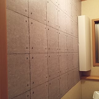 バス/トイレ/壁/トイレ改造計画/コンクリート柄/リメイクシート...などのインテリア実例 - 2016-06-18 23:28:55