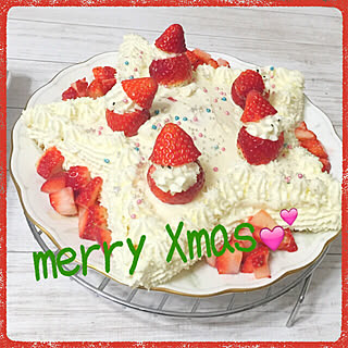 手作りケーキ♡/Merry Christmas✨のインテリア実例 - 2017-12-24 21:25:51