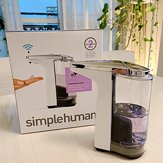 ソープディスペンサー 電動/食器用洗剤/センサーポンプソープディスペンサー/shimplehuman/賃貸マンション...などのインテリア実例 - 2020-07-02 13:32:42