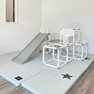 ジムすべり台/プレイマット/キッズスペース/建売住宅/こどもと暮らす...などのインテリア実例 - 2023-01-11 16:01:47