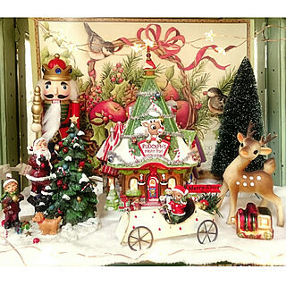 棚/クリスマス/クリスマスが大好きです/クリスマスディスプレイ/海外のクリスマスに憧れる...などのインテリア実例 - 2019-12-23 10:32:50