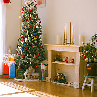 部屋全体/DIY/Fireplace/クリスマス デコレーション/クリスマス飾りのインテリア実例 - 2023-12-06 16:10:02