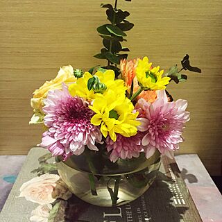 リビング/洋書/お花のインテリア実例 - 2016-07-16 13:26:33