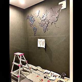 enjoy the wood/世界地図/ウォールアート/ナチュラル/世界は広い...などのインテリア実例 - 2021-05-04 10:44:24