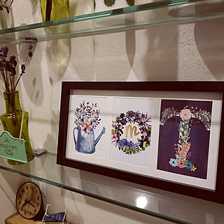 100均 ポストカード飾りの商品を使ったおしゃれなインテリア実例 Roomclip ルームクリップ