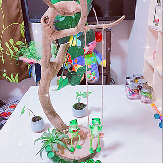 ブランコとベンチは割り箸で作りました のインテリア実例 Roomclip ルームクリップ