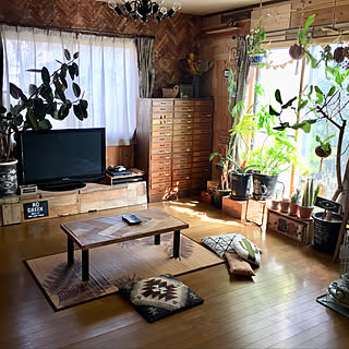 部屋全体/観葉植物/板壁DIY/NO GREEN NO LIFE/セルフリノベーション...などのインテリア実例 - 2018-04-08 06:15:12