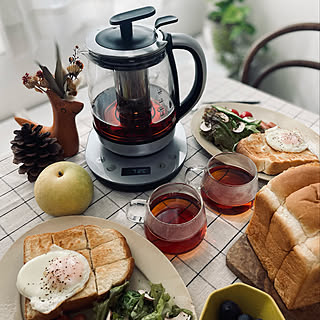 朝食の風景/温度コントロールタイプ/ティファール/おうちカフェ/電気ケトル...などのインテリア実例 - 2022-09-25 11:27:39