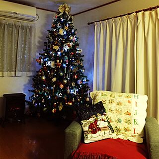 リビング/baby quilt/christmas tree/ソファ/ニトリ...などのインテリア実例 - 2015-12-05 00:58:20