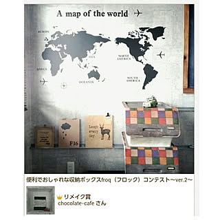 ベッド周り/ブログ更新しました╰(*´︶`*)╯/子供部屋/世界地図/squ+...などのインテリア実例 - 2015-12-07 08:35:41