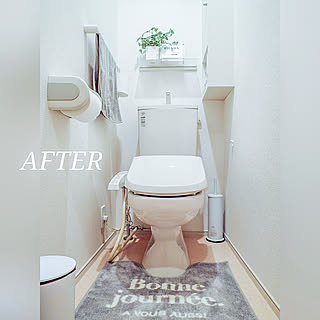 100均 賃貸トイレの商品を使ったおしゃれなインテリア実例 Roomclip ルームクリップ