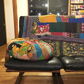 リビング/FUJI FURTNITURE/ファブリック/Kantha Quilt/kantha...などのインテリア実例 - 2017-12-10 18:10:42