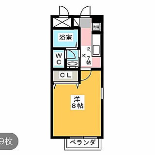 部屋全体/初めての一人暮らし/8畳1K/8畳/一人暮らしのインテリア実例 - 2019-02-09 18:24:55