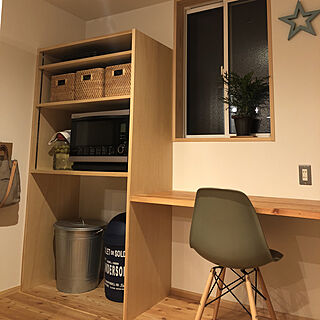 棚/トップバリュ/IKEA/無印良品 壁に付けられる家具/イームズチェアリプロダクトのインテリア実例 - 2018-07-07 23:58:18