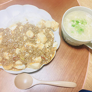 卵スープ/麻婆豆腐/夜ごはん/キッチンのインテリア実例 - 2021-11-26 17:50:11