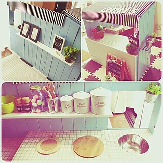 キッチン/IKEA/こどものコーナー/おままごとカフェ/DIYのインテリア実例 - 2015-05-31 12:18:37