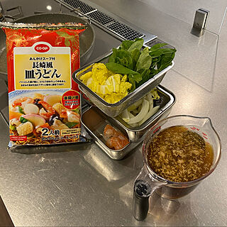 調理道具/角バット/角ザル/今日は皿うどん/下準備...などのインテリア実例 - 2021-04-01 19:31:24