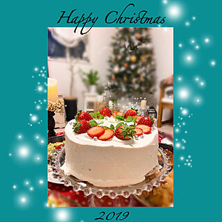 チョコレートシフォン/毎年恒例/クリスマスツリー/ホームパーティー/ホームメイドケーキ...などのインテリア実例 - 2019-12-26 00:09:46
