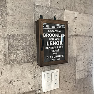 ブルックリンスタイル/コンクリート風壁紙/リビング/DIY/男前...などのインテリア実例 - 2020-06-27 15:14:22