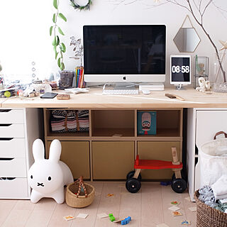 机/ぬいぐるみ/1歳児と暮らす/おもちゃ/IKEA...などのインテリア実例 - 2018-02-03 05:00:55