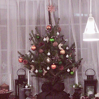 机/キャンドル/クリスマスツリー/出窓/IKEAのモミの木...などのインテリア実例 - 2018-11-25 21:45:05