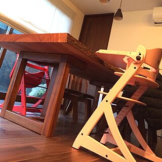 リビング/BABY/照明/ダイニングチェア/一枚板のダイニングテーブルのインテリア実例 - 2014-02-01 17:31:01